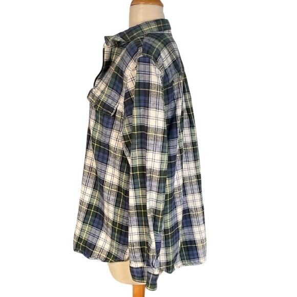 L.L. Bean Men's Multicolor XL 100% Cotton Henley Sweater 3/4 Zip 2 front Pockets - Picture 3 of 13